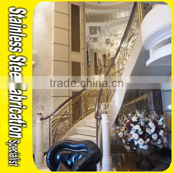 Floor Mounted Indoor Stairs Aluminum Handrail for Stairs photo-2