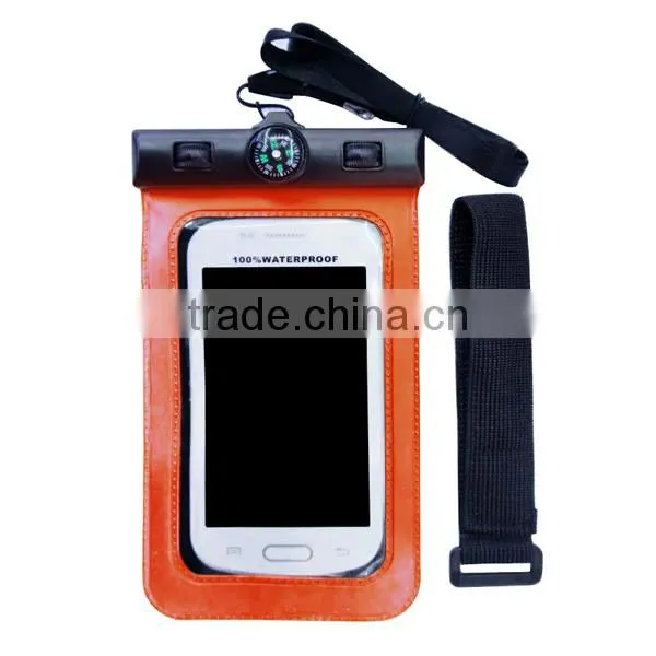 Hot Selling PVC Summer Swimming Mobile Phone Waterproof Bag, Universal Compass Waterproof Pouch For Smartphone 5.8" photo-3