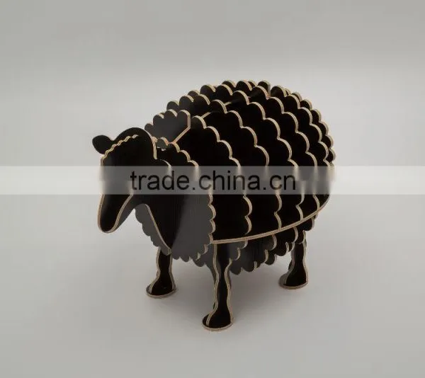 Creative Design Process of Small Wooden Drawer ,decoration Simple Home Furnishing of Cute Sheep photo-2