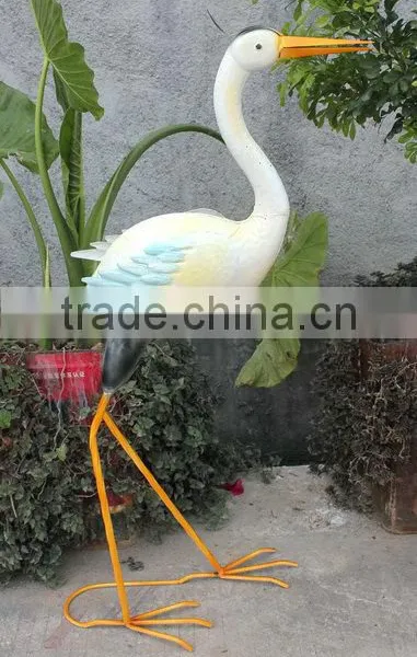 Animal Ornaments Metal Crane photo-3