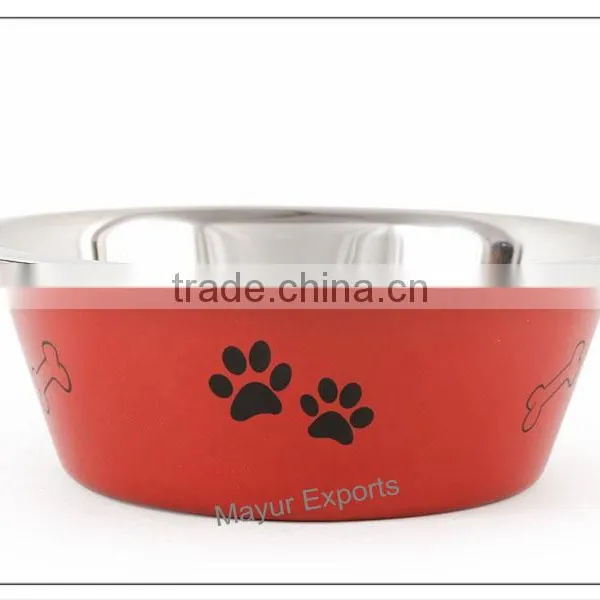 Stainless Steel Pet Bowl - Color photo-2