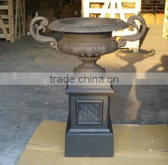 Cast Iron Flower Pot, Garden Planter/Urn photo-6