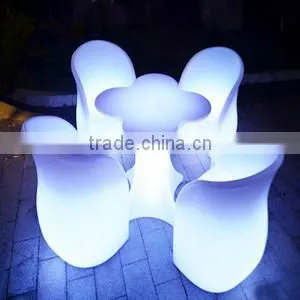 Best Seller Rechargeable 62*66*82cm LED Tables and Chairs for Outdoor Party / Luminous Theme Festival Item photo-6