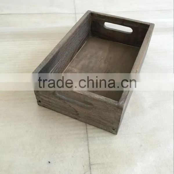 Rustic Serving Tray Paulownia Wooden Tray- Paulownia Wood Breakfast Tray photo-3