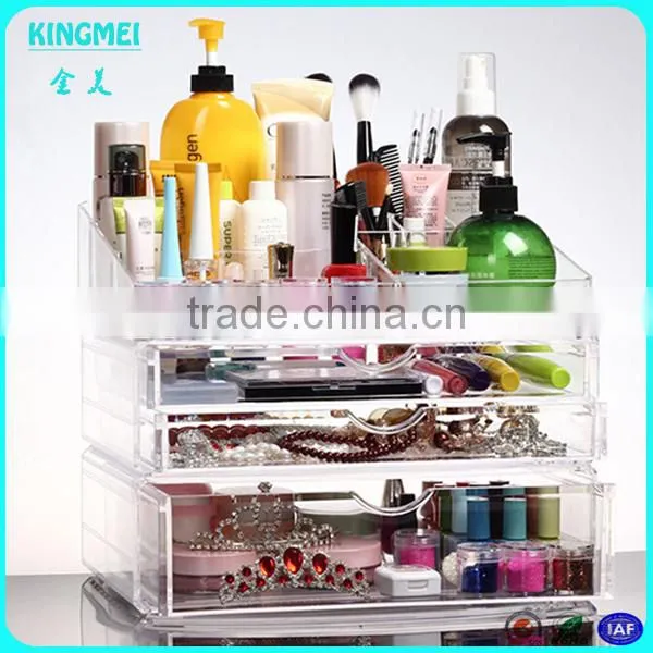 Hot Sale Clear Plastic Plexiglass Makeup Organizer & Large Makeup Organizer Storage Box & Cosmetic Makeup Organizer photo-6
