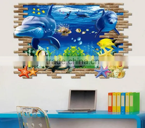Removable Self Adhesive 3D Wall Paper , Wall Sticker for Kids photo-5