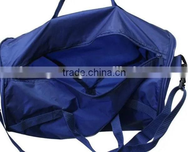 Navy Blue 420D Polyester Expandable Carry-on Duffel Bag photo-4