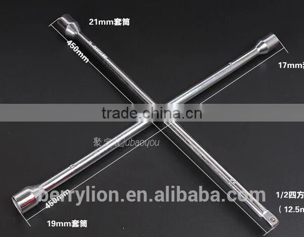 Berrylion CR-V Trailer Spanner Cross Spanner 17*19*22*24cm Spanner photo-5