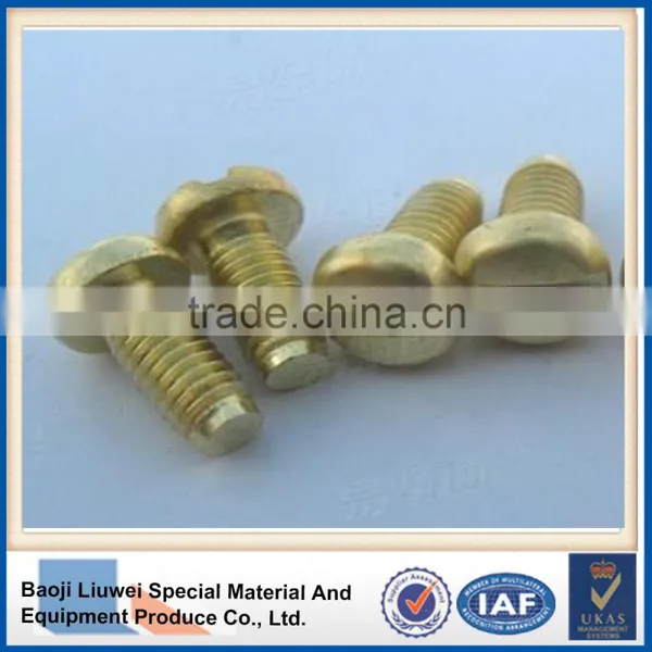 Low Price Of DIN 84 Titanium Slotted Cheese Head Screws With Top Quanlity