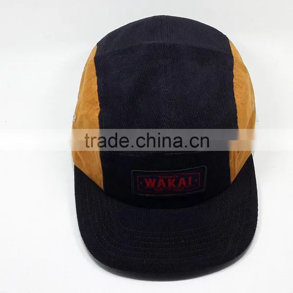 2015 Hot 5 Panels Snapback Flat Brim Custom Corduroy Caps and Hats photo-5