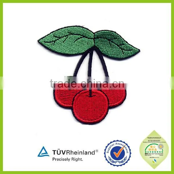 Cherry Fruit Felt Embroidery Patch photo-3