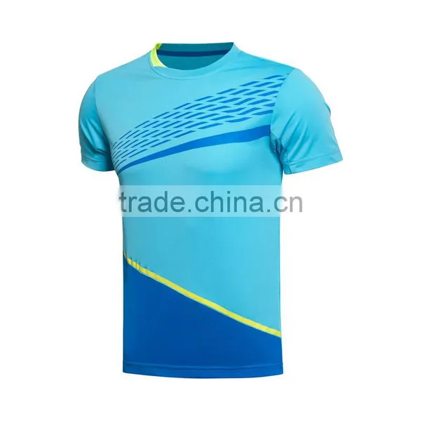 OEM Service Breathable Pique Fabric 100% Polyester Sports Wear Gym Dri Fit Tshirt for Men photo-3