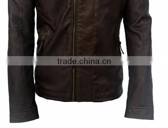 ALIKE Men Jacket pu Jacket Garment Dye Jacket photo-3