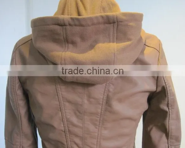 2016 Fashion Men Leather PU Genuine Cheap Faux Men Leather Jacket With High Quality For Men Leather Coat photo-4