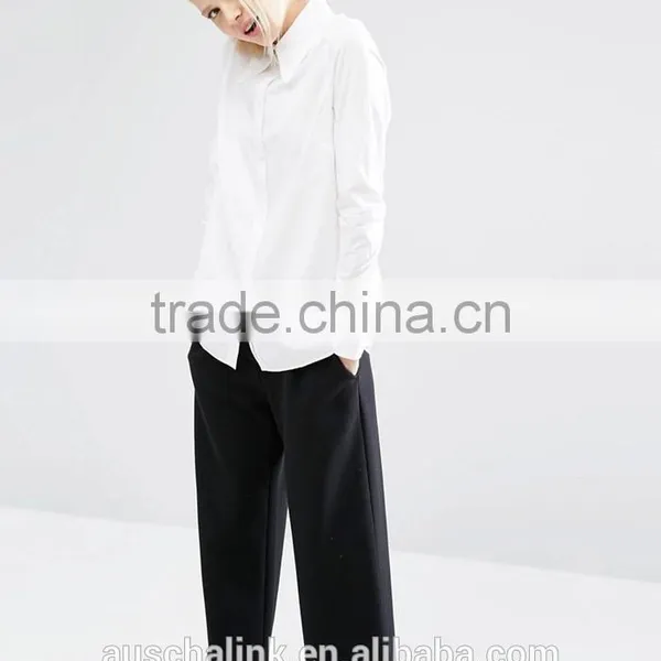 Best Selling Ladies Organic Cotton Office Shirts OEM Service photo-3