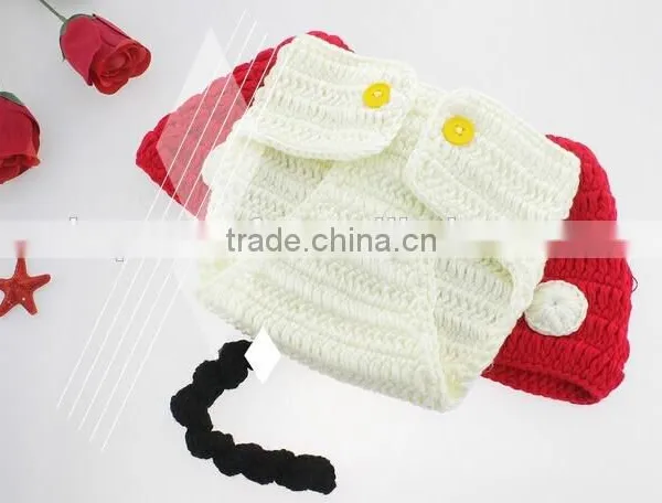 Handmade Crochet Minnie Costume Baby Crochet Outfits Baby Photography Props photo-4