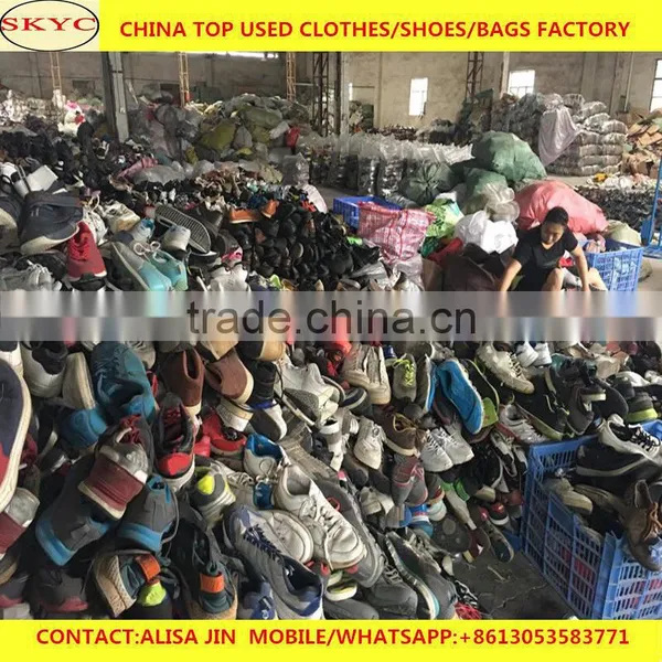 Africa Buyers Hot Sale Cream Quality Sorted Used Shoes From China Second Hand Shoes Warehouse photo-2