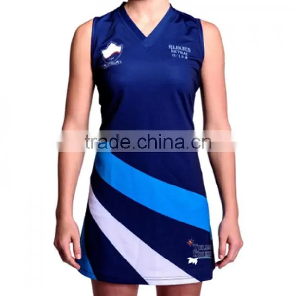 Wholesale Custom Girls Sexy Sublimation Sport Netball Uniform Dress, Netball Jersey Skirts photo-2