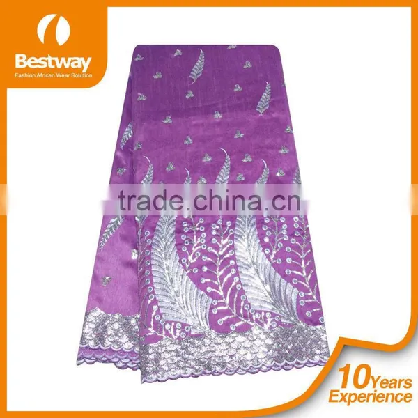 Beaded Raw Silk George Wrappers GP0044 African Lace Fabrics Women Dresses photo-4