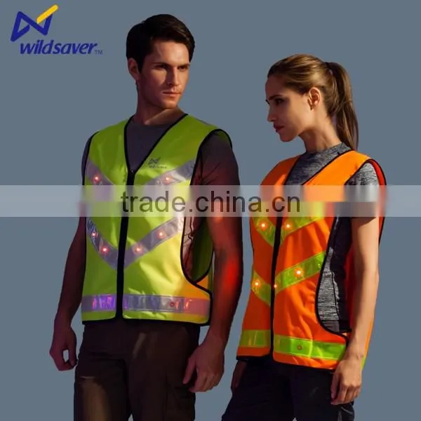 Hi Vis LED Warning Reflective Wholesale Safety Work Vest photo-3