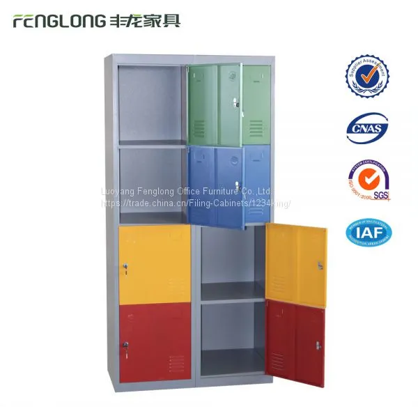 High Quality Gym Metal 8 Door Colorful Steel Golf Storage Locker photo-2