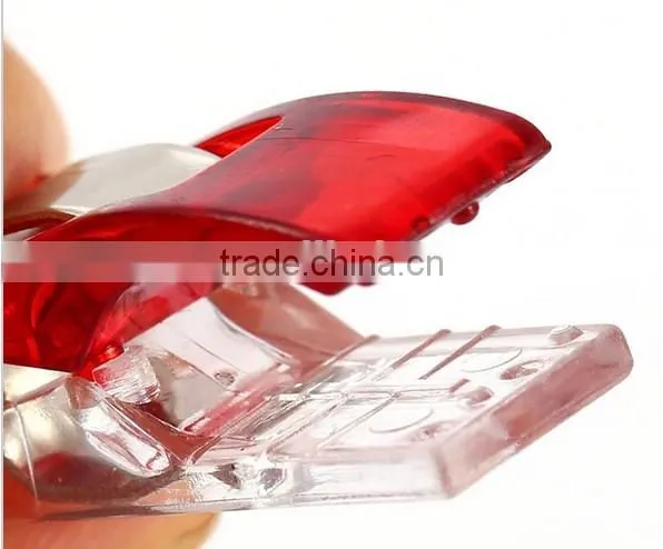 75 PCS Colorful Sewing Binding Plastic Spring Wonder Clips-2.7x1.0cm photo-2