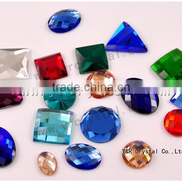 Diamond Rhombus Shape Fancy Hot Fix Rhinestone photo-2