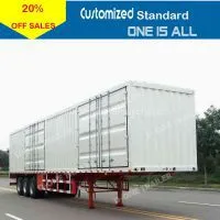D-one Supply 3 Axles Utility Box Van Semi Trailer photo-3