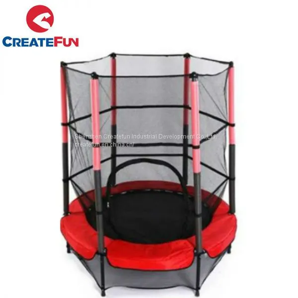 CreateFun 55 Inch Indoor Kids Trampoline With Safety Net