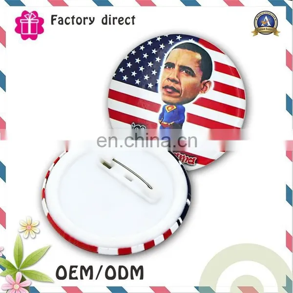 Various Sizes Round Shape Custom Company Logo Security Pin Plastic Badge