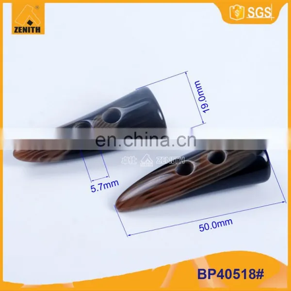 Horn Toggle Button Imitation Horn Button For Coats BP40518 photo-5