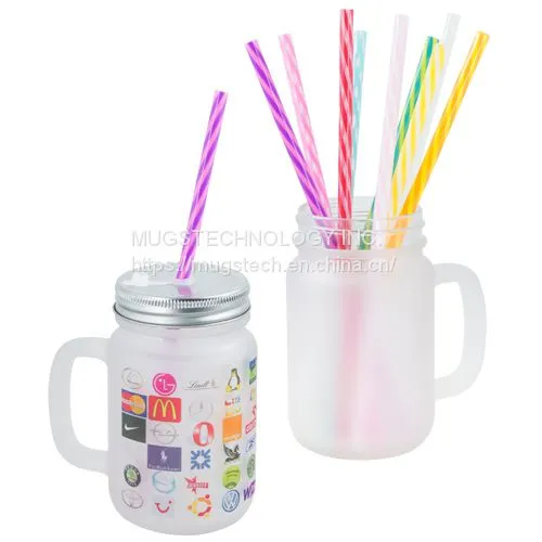 12oz Sublimation Coated Mason Jar-Frosted photo-2