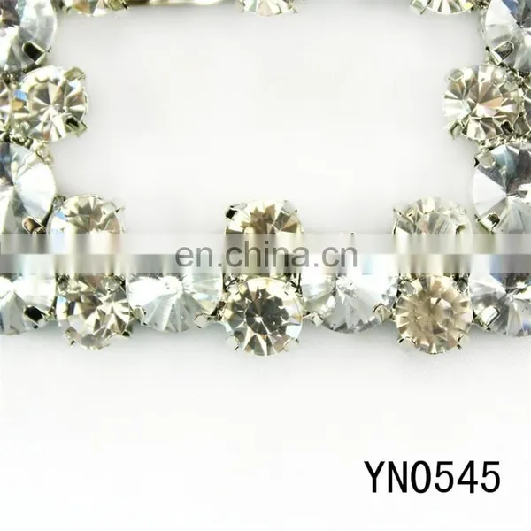 Cheap Round Rhinestone Square Accessories Buckle for Shoes photo-2