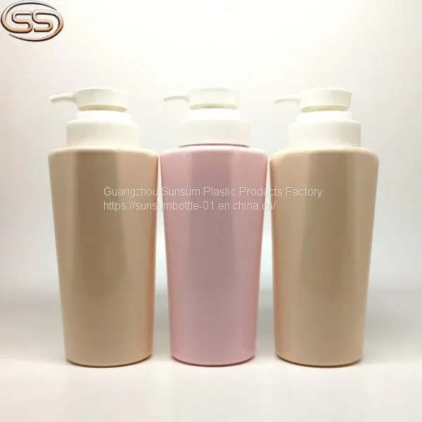 450ml Flower Shape Plastic Bottle for Shampoo and Body Wash Lotion