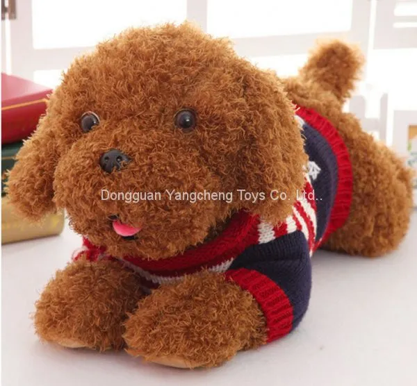 The Year of the Dog Mascot Stuffed Toy Teddy Dog Doll Came to Draw a Sample Custom Production Processing Electric Play Sound photo-3