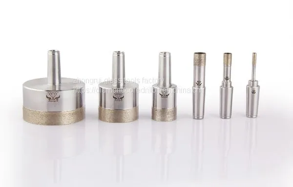 ZR-001 c-grade conic drill bits sintered diamond glass drill bits