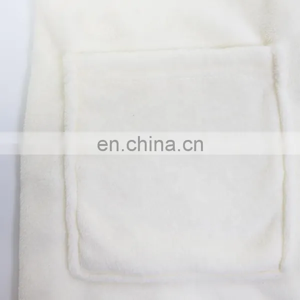 Wholesale Super Soft 100% Polyester Home Men Faux Fur Collar Luxury Bathrobe photo-3