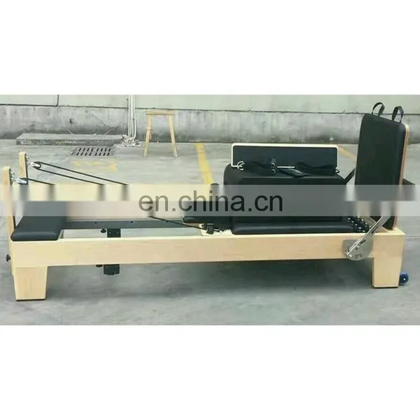 2020 Most Popular High Quality Balance Body Pilates Reformer Machine White Maple Wood Pilates Bed For Yoga photo-6
