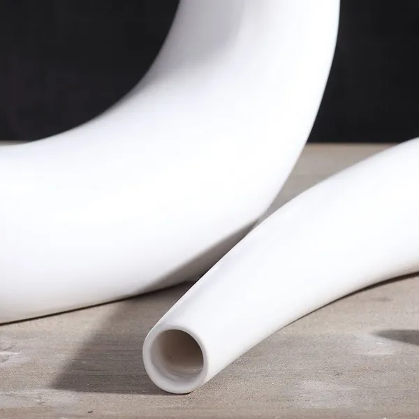 Matte Simple Style Unique Creative Water Drop Ceramic Dry Flower Vase For Hotel Office photo-5