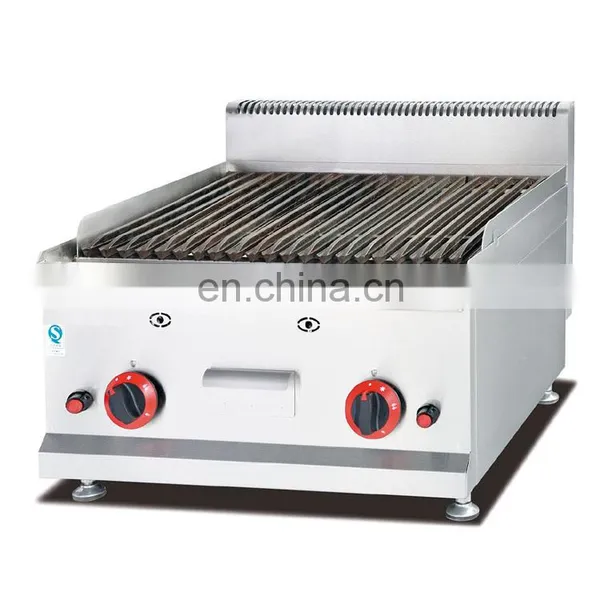 Counter Top Stainless Steel Electric Lava Rock Grill for Restaurant BBQ photo-3