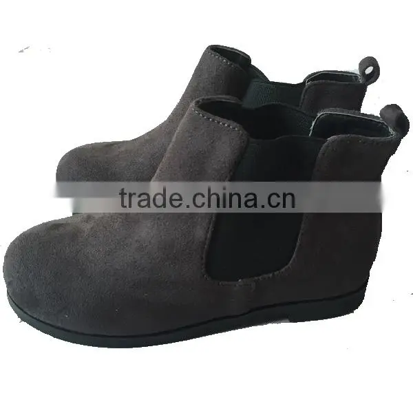 Multicolor Suede Upper Wholesale Cowboy Fashion Children Low Heel Boots With Elastic Band photo-3