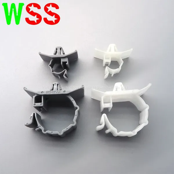 China Manufacturer Plug Mount Cable Clamp Plastic Round Cable Clamp Nylon Round Cable Clip photo-2