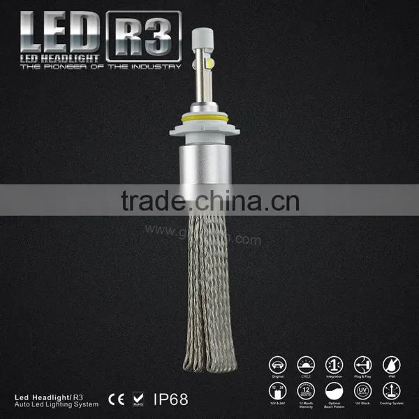 2015 New Arrivals Promotion 6000K IP68 Waterproof 4800lm R3 Plug And Play Car LED HeadLight H4 H7 H11 9004 9005 9006 9012 photo-4