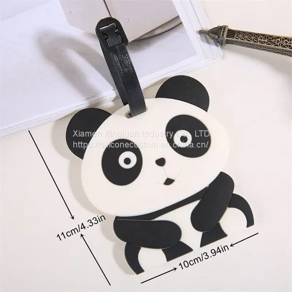 Luggage Tags Silicone Panda Suitcase Tags Suitcase Identifier Travel Tags photo-2