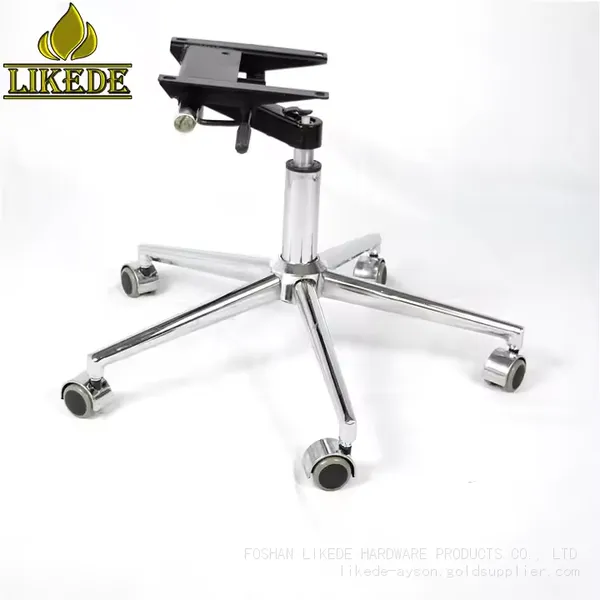 Modern 5-Star Swivel Chair Base Low-Priced Chrome Iron Furniture Legs and Metal Base photo-3