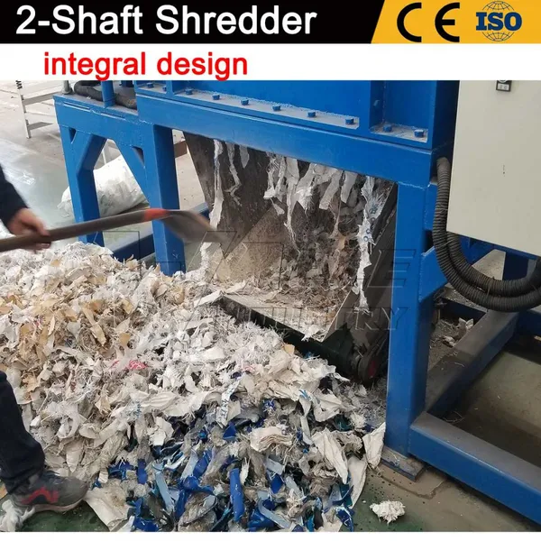 Horizontal Scrap Aluminum Dual-Shaft Shredder, Scrap Steel and Metal Dual-Shaft Shredding Equipment photo-5