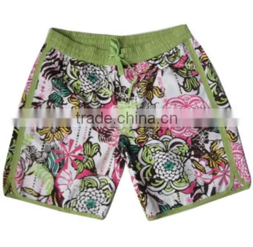 Lightweight Beach/Swim Board Shorts for Men With Elastic Waist