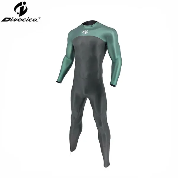 Triathlon Free Diving Wetsuit 2.5mm CR Glide Skin One Piece Fullsuit GBS Stitching photo-2
