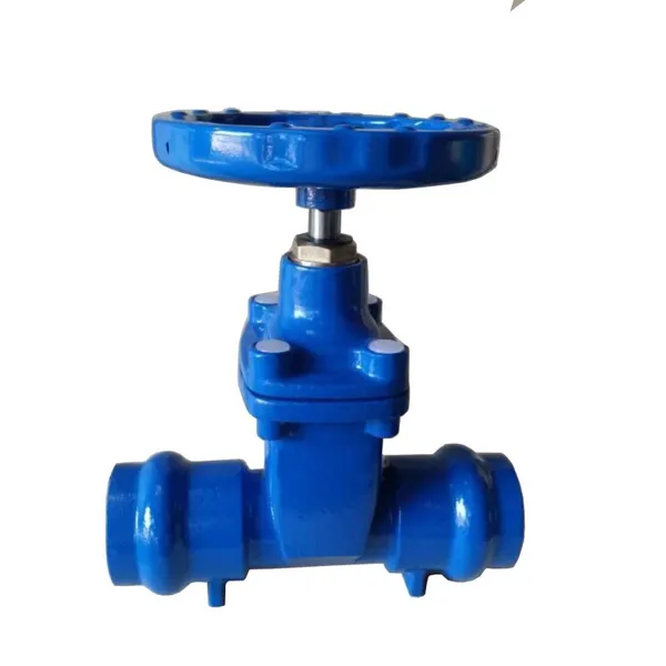 Ductile Iron GGG40 Socket End 110mm Gate Valve Resilient Seated Gate Valve for PVC Pipe
