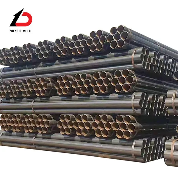Q235 S235JRH 3 Inch 88.9mm Black Painted Welded Steel Pipes photo-2